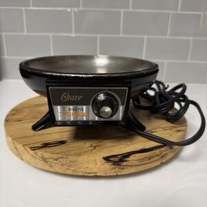 1970's Vintage Oster Electric Fondue Hot Plate Warmer Burner Tested-Works